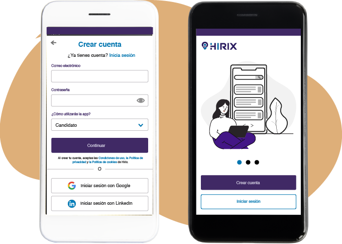 Mockup de Hiringx